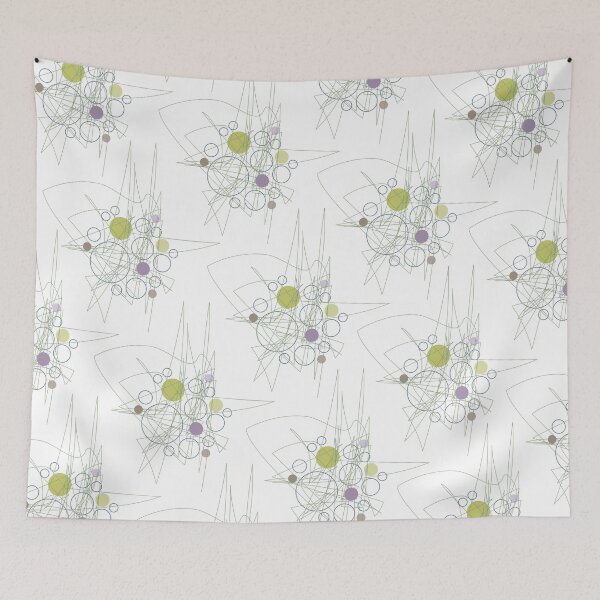 Item preview, bubbles circles - purple-green flowers designed and sold by tangerinedusk.