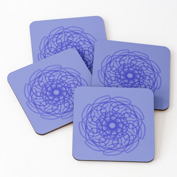 Item preview, Blue Spherical Floral Pattern designed and sold by CriticalC404.