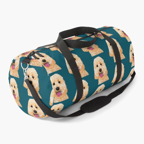 Item preview, Brady Golden Doodle Over Dark Turquoise designed and sold by Amanda A. Anthony.