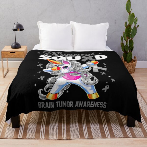 Item preview, Cute Unicorn Support Squad Brain Tumor Awareness Men Women Kid designed and sold by tenjun16.