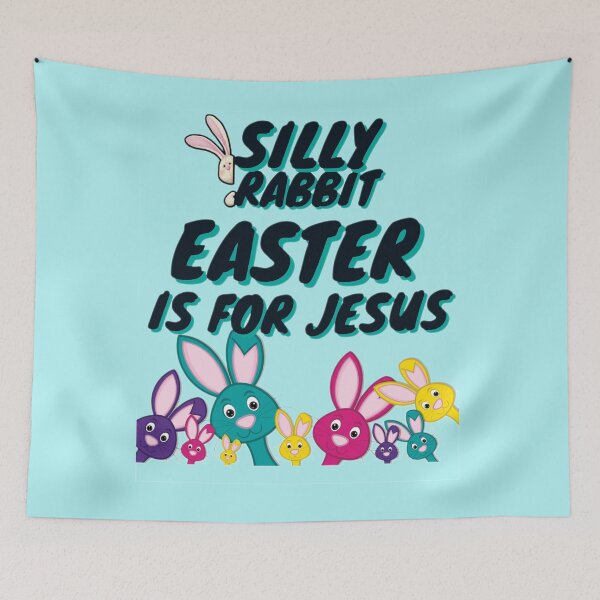 Item preview, Silly rabbit easter is for Jesus designed and sold by JAdotdotDesigns.