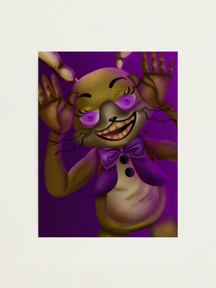 "Fnaf Glitchtrap five nights at freddy’s" Photographic Print for Sale by ToffeeNutStudio Redbubble