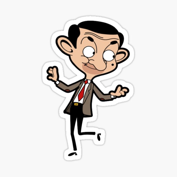 Mr Bean Cartoon Stickers for Sale | Redbubble