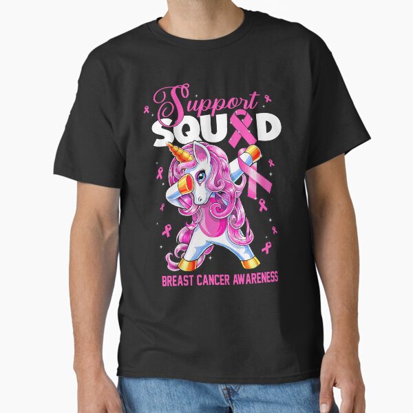 Item preview, Cute Unicorn Support Squad Breast Cancer Awareness Men Women Kid designed and sold by tenjun16.