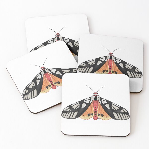 Item preview, Milky Tiger Moth designed and sold by peachy-magpie.