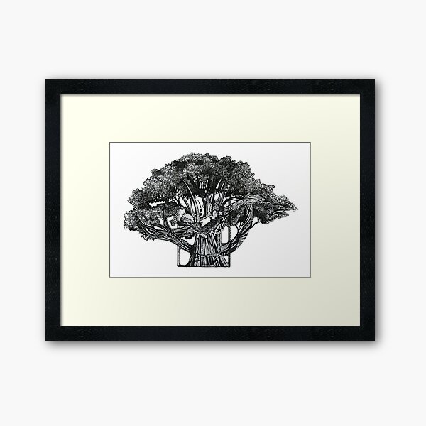 Tree of Summer Framed Art Print