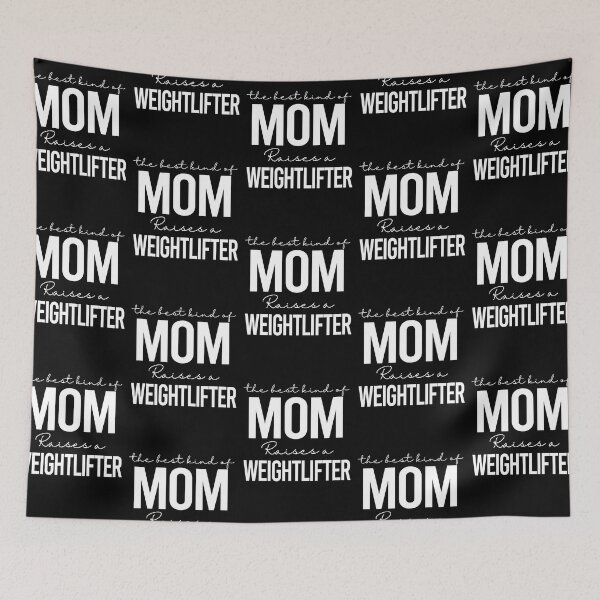 Item preview, The best kind of mom raises a weightlifter - white designed and sold by EmilyFun.