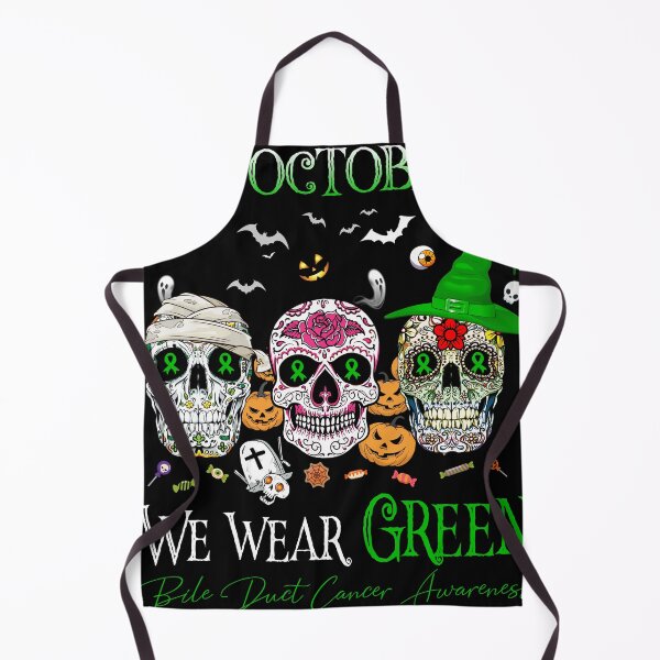 Item preview, In October We Wear Green Bile Duct Cancer Awareness designed and sold by Sabfit.