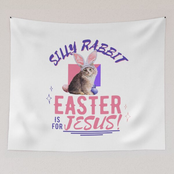 Item preview, Silly rabbit easter is for Jesus designed and sold by JAdotdotDesigns.