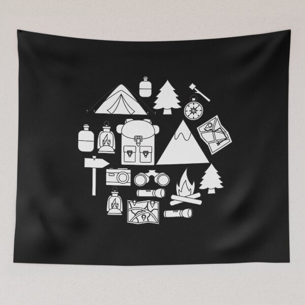 Item preview, Vintage Camping Toolkit illustration  designed and sold by garniturex.