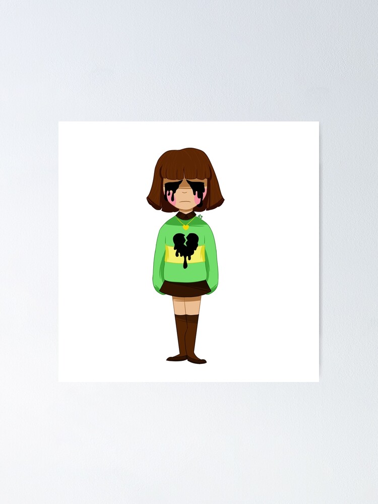 Undertale Chara Bleeding Heart Poster