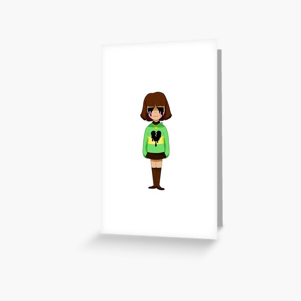 Chara, Undertale Greeting Card for Sale by probably-wicked