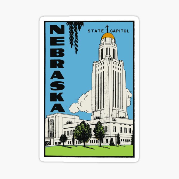Item preview, Vintage Style Nebraska Capitol designed and sold by zsonn.