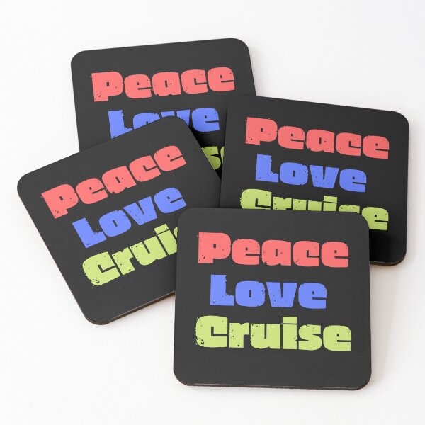 Item preview, Vintage Peave Love Cruise Colorful Typography  designed and sold by garniturex.