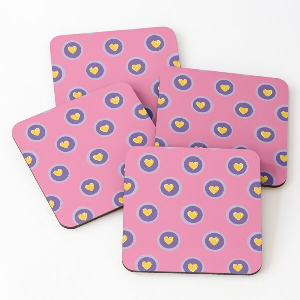 Item preview, Yellow heart in purple bubbles at pink background designed and sold by detalheseartes.