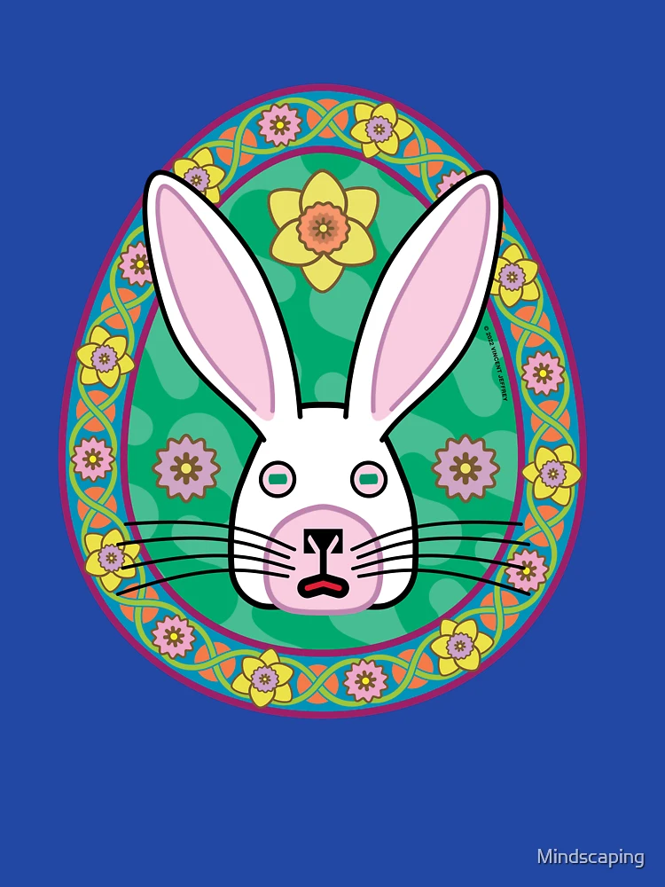 Thumbnail 6 of 6, Zipped Hoodie, Spring Rabbit designed and sold by Mindscaping.