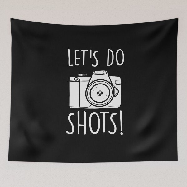Item preview, Vintage Lets Do Shots Camera illustration and typography  designed and sold by garniturex.