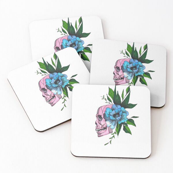 Item preview, flower and skull designed and sold by Mikayla Berndt.