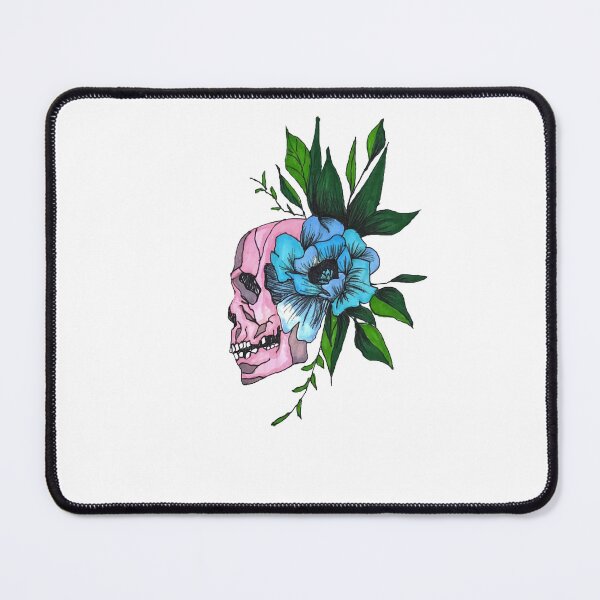 Item preview, flower and skull designed and sold by Mikayla Berndt.