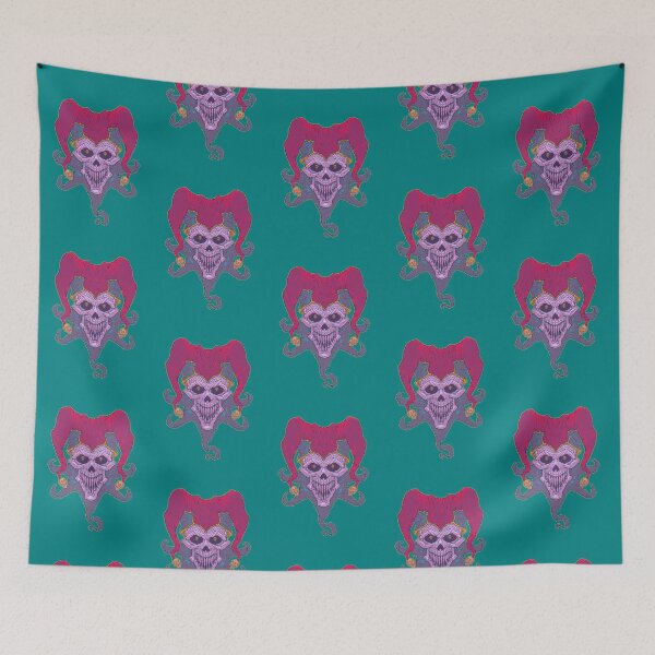 Item preview, WEIRDO - Fool's Skull - Teal designed and sold by hector2ortega.
