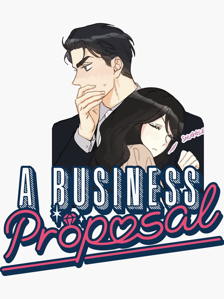 A Business Proposal Webtoon Artwork Fanart Sticker For Sale By   Bg,f8f8f8 Flat,750x,075,f Pad,750x1000,f8f8f8 