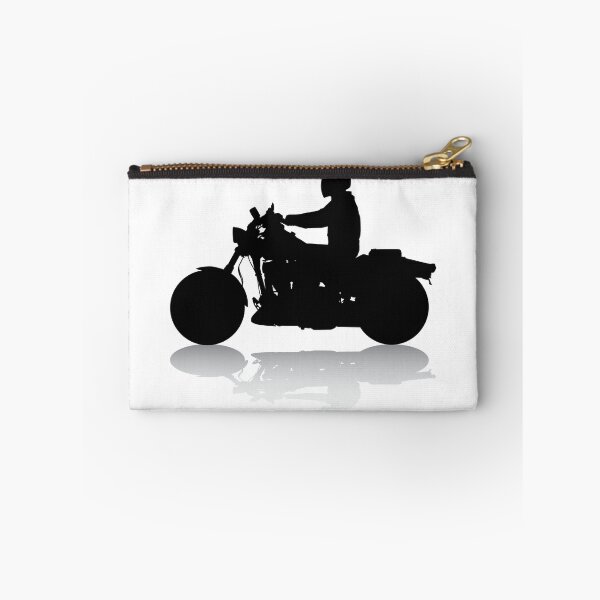 Item preview, Cruiser Motorcycle Silhouette with Rider & Shadow designed and sold by SandpiperDesign.