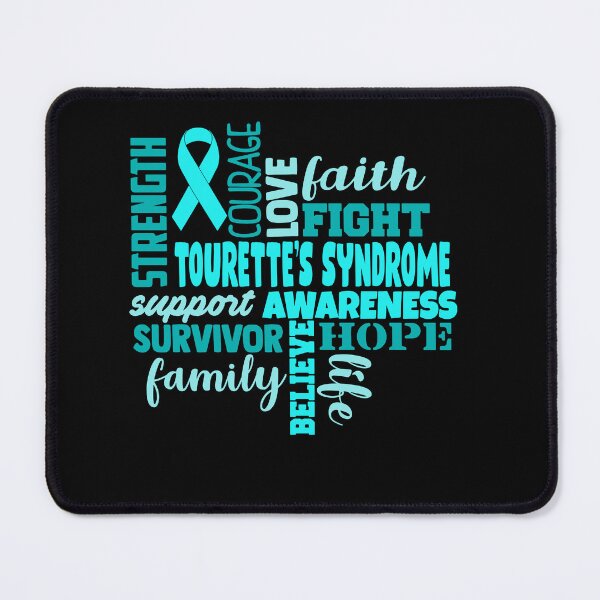 Item preview, Tourette's Syndrome Awareness - Strength Courage Faith Hope Love Fight Support Survivor Family Life Believe designed and sold by Hilten.