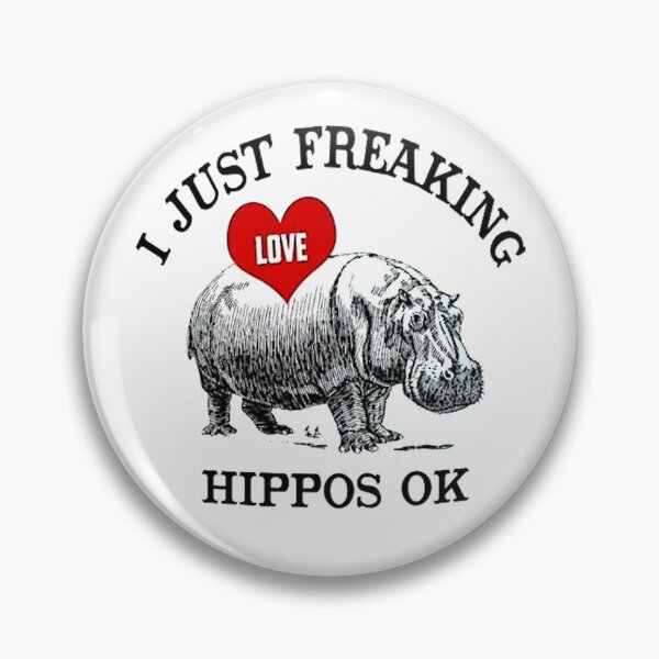 Item preview, Hippo Really Like Hippos Hippo Lovers Hippopotamus - I Just Freaking Love Hippos Ok. designed and sold by ladystyles.