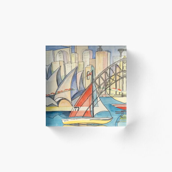 Sydney Harbor Australia Acrylic Block