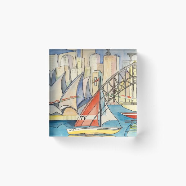 Sydney Harbor Australia Acrylic Block