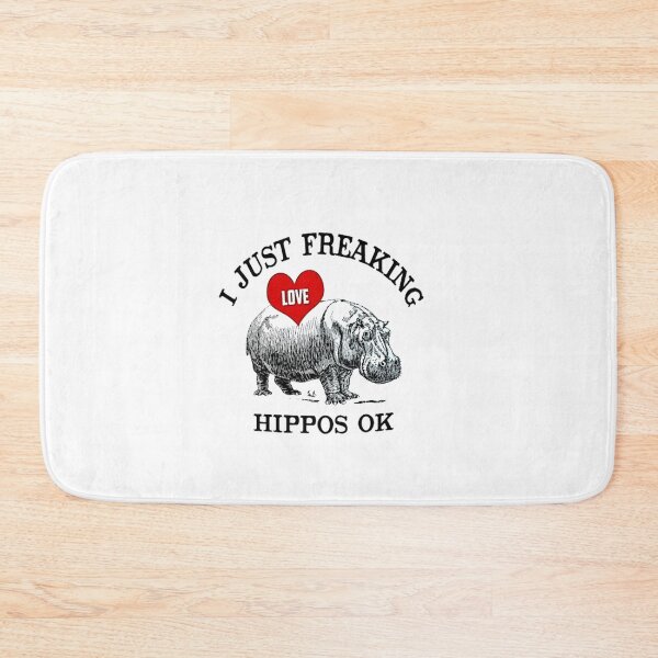 Item preview, Hippo Really Like Hippos Hippo Lovers Hippopotamus - I Just Freaking Love Hippos Ok. designed and sold by ladystyles.