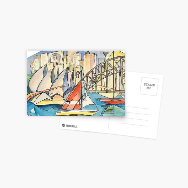Sydney Harbor Australia Postcard