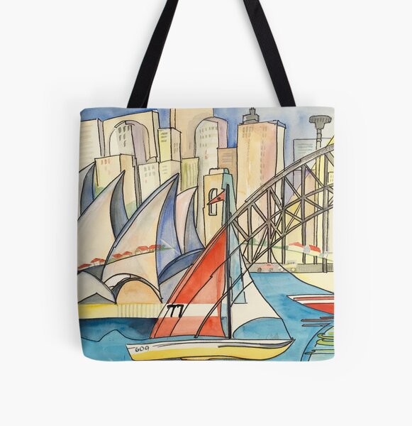 Sydney Harbor Australia All Over Print Tote Bag