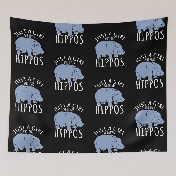 Item preview, Hippo Really Like Hippos Hippo Lovers Hippopotamus - Just A Girl Who Loves Hippos designed and sold by ladystyles.