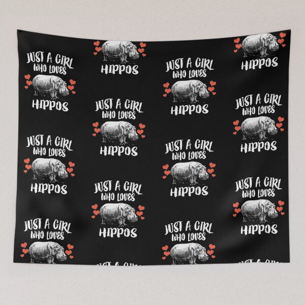Item preview, Hippo Really Like Hippos Hippo Lovers Hippopotamus - Just A Girl Who Loves Hippos Shirt designed and sold by ladystyles.