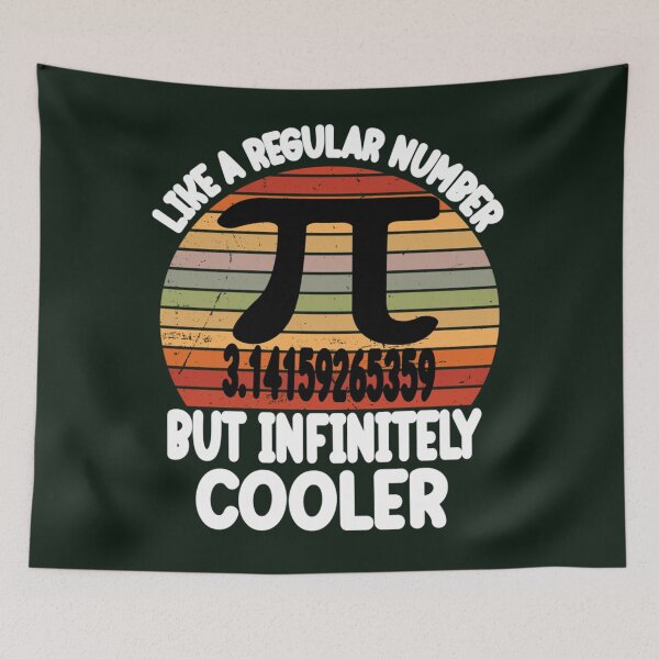 Item preview, Funny Pi Day Teacher Quote, Pi like a regular number but infinitely cooler, Cool Boys Girls Kids Pi   designed and sold by DANGERSTRANG.