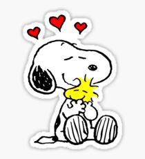 Snoopy Hugging Sticker