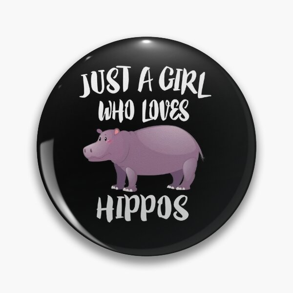 Item preview, Just A Girl Who Loves Hippos Shirt, designed and sold by ladystyles.
