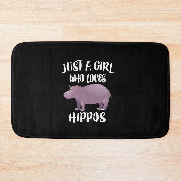 Item preview, Just A Girl Who Loves Hippos Shirt, designed and sold by ladystyles.