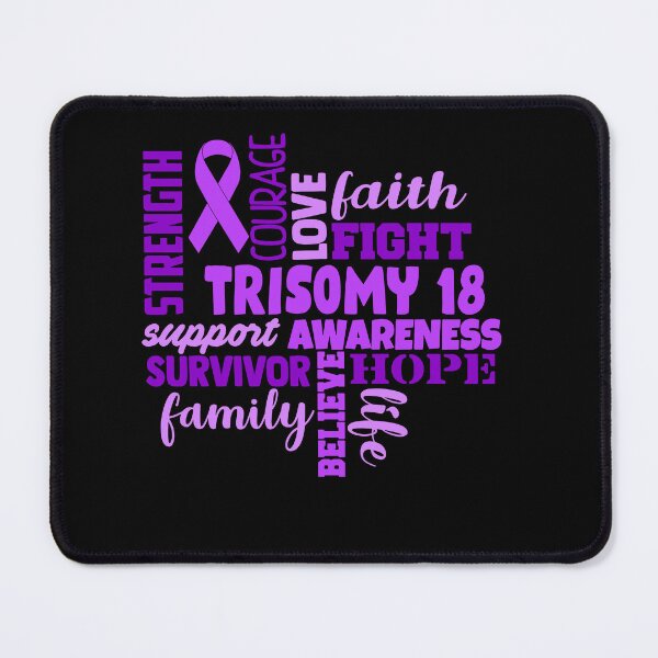 Item preview, Trisomy 18 Awareness - Strength Courage Faith Hope Love Fight Support Survivor Family Life Believe designed and sold by Hilten.