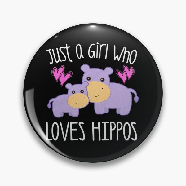 Item preview, Just A Girl Who Loves Hippos, Youth Hippo Tee Shirt designed and sold by ladystyles.