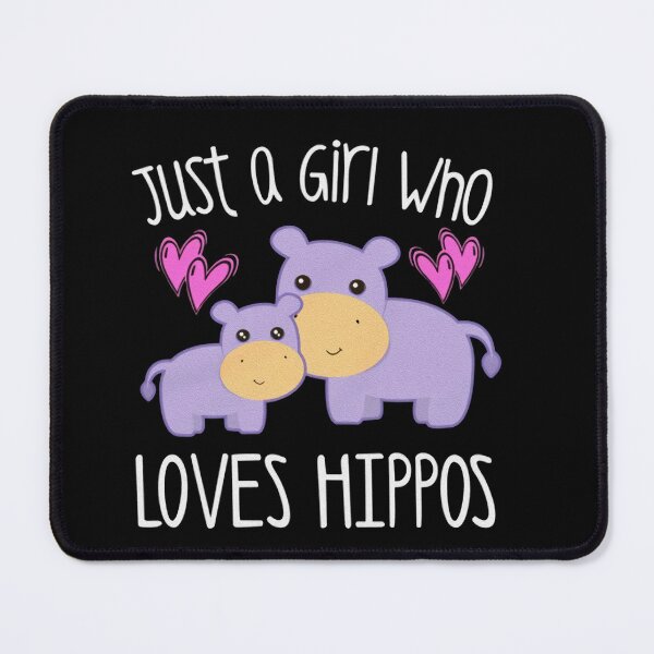 Item preview, Just A Girl Who Loves Hippos, Youth Hippo Tee Shirt designed and sold by ladystyles.