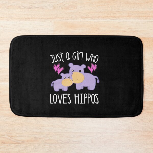 Item preview, Just A Girl Who Loves Hippos, Youth Hippo Tee Shirt designed and sold by ladystyles.