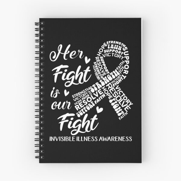 Item preview, Invisible Illness Warrior, Her Fight is our Fight Invisible Illness Awareness designed and sold by Greggwillard.