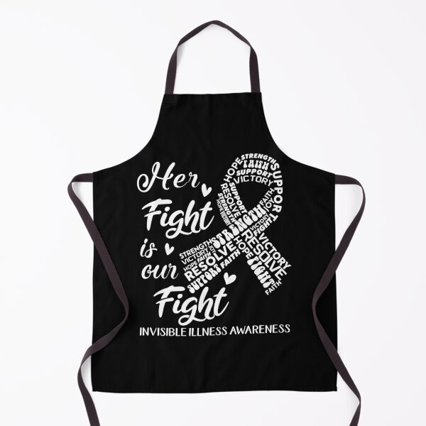 Item preview, Invisible Illness Warrior, Her Fight is our Fight Invisible Illness Awareness designed and sold by Greggwillard.