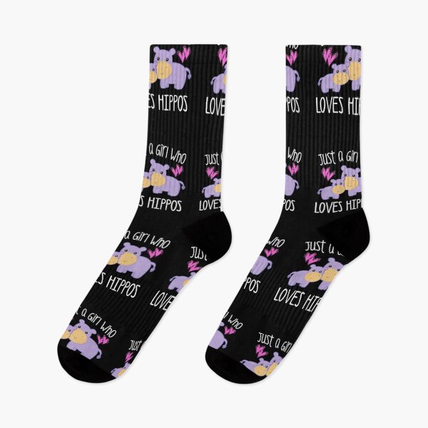 Item preview, Just A Girl Who Loves Hippos, Youth Hippo Tee Shirt designed and sold by ladystyles.