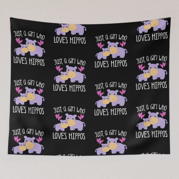 Item preview, Just A Girl Who Loves Hippos, Youth Hippo Tee Shirt designed and sold by ladystyles.