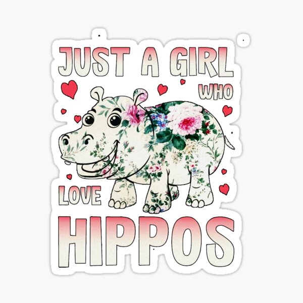 "Hippo Really Like Hippos Hippo Lovers Hippopotamus " Sticker by