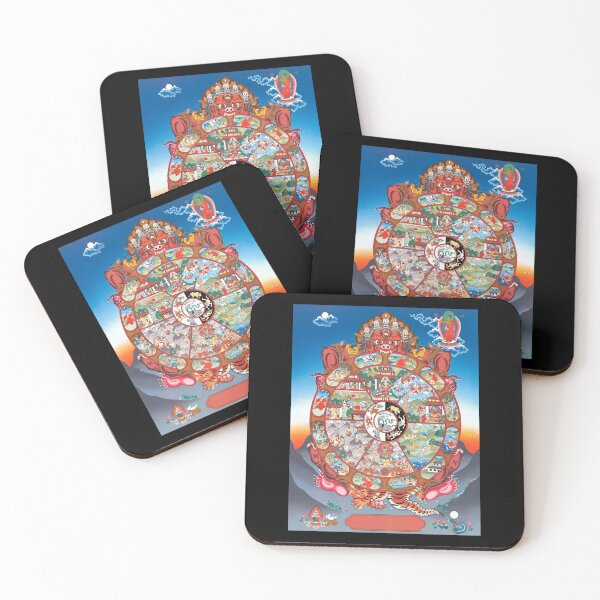Item preview,  Tibetan Thangka, Samsara Mandala, Buddhist Wheel of Life  designed and sold by Aramis120a.