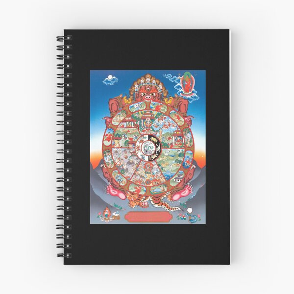Item preview,  Tibetan Thangka, Samsara Mandala, Buddhist Wheel of Life  designed and sold by Aramis120a.